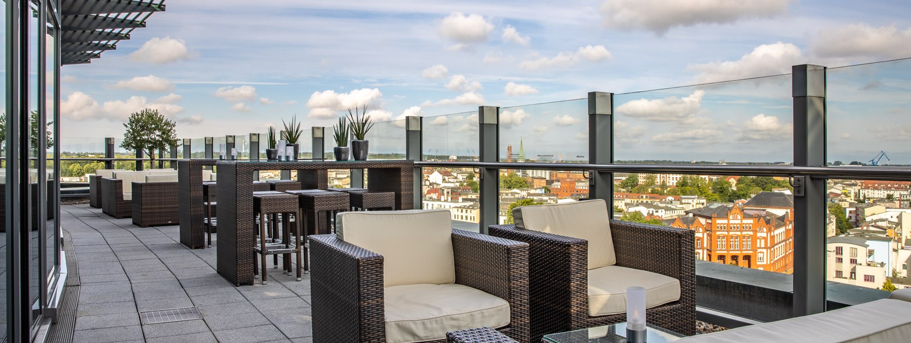 Roof terrace, © Radisson Blu Rostock