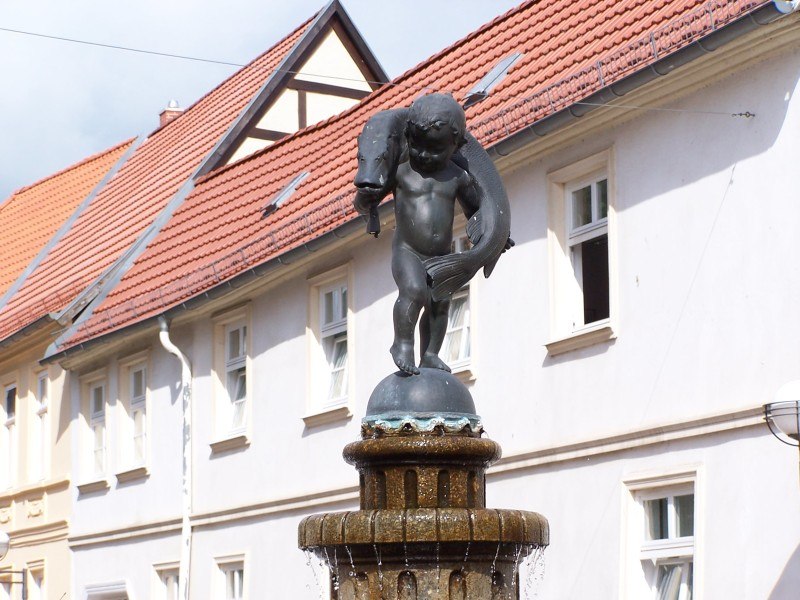 Teterow pike fountain, © Jana Koch