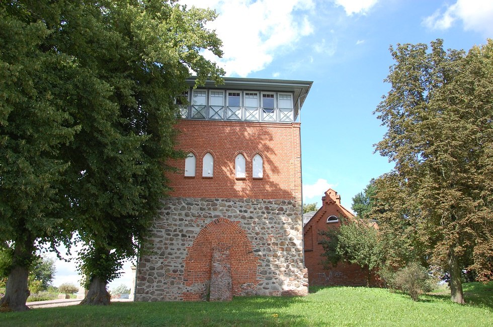 The Amtsberg tower is the only preserved part of the official building erected in 1848., © Gabriele Skorupski