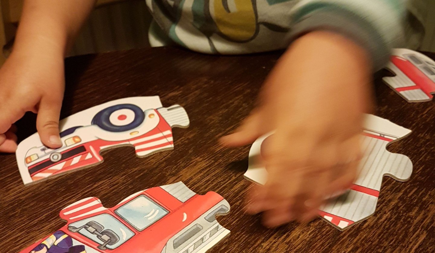 Toddler puzzles at the Bibolinchen parents' meeting, © Stadtbibliothek Stralsund