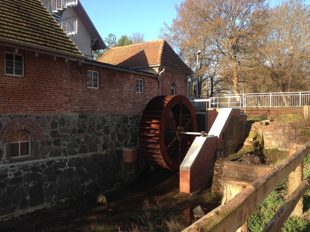 Water show wheel and mill fleece at the Bolter mill, © TDG Rechlin mbH