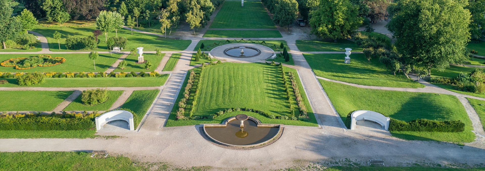 Neustrelitz palace garden from the bird's eye view, © SSGK MV / Funkhaus Creative