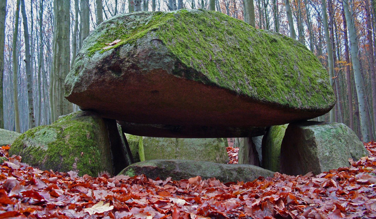 The megalithic tomb at the forest hall Sassnitz, © Archäo Tour Rügen