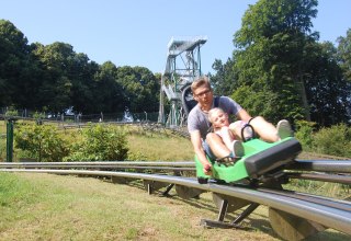 Island toboggan run with slide tower, © Paul Dehn