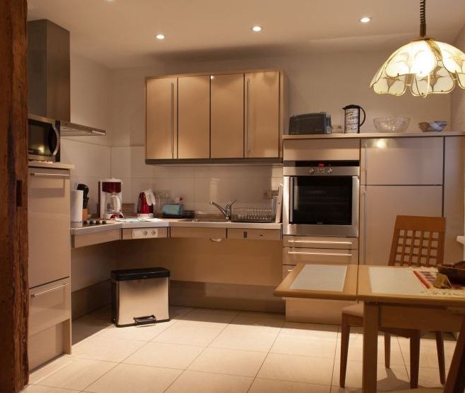 Accessible kitchen in the accessible vacation apartment in Dierhagen, © Martin Schweitzer