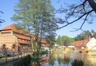 The mill ensemble: watermill, residential building, ballroom, © Vincent Leifer