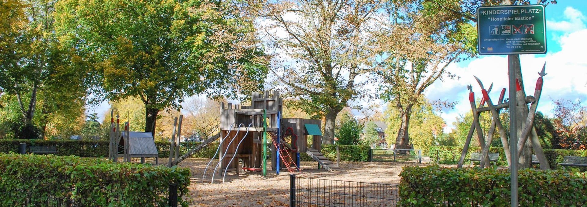 Playground Hospitalerbastion, © Tourismuszentrale Stralsund