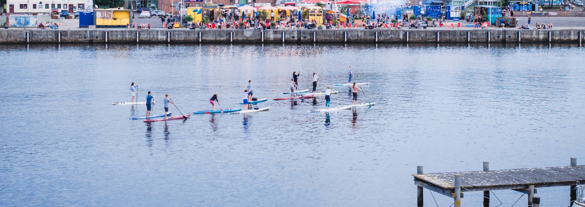 You're never far from the water in Rostock. The harbor is located in the middle of the city - perfect for relaxing on the quayside or taking a SUP out on the water!