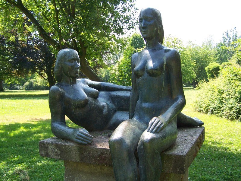 Artwork in Teterow city park, © Tourist-Information