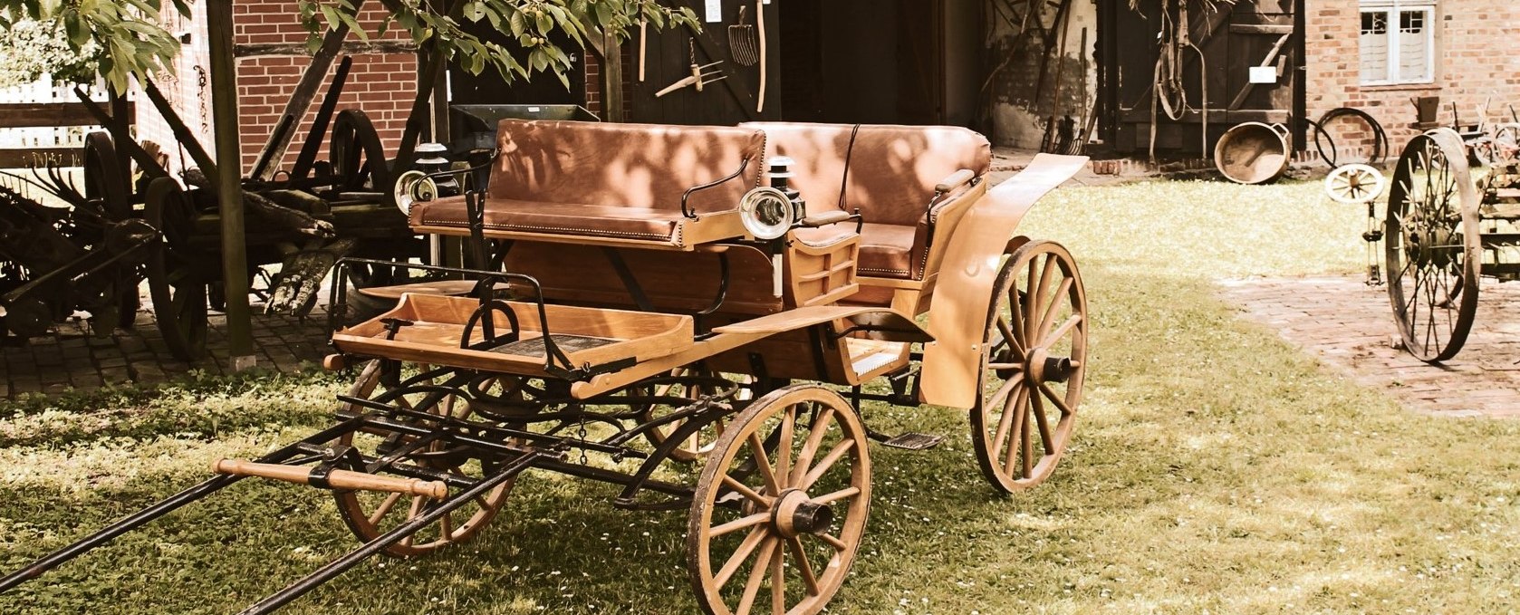 Courtyard with carriage, © Heimatverein Lieper Winkel e.V.