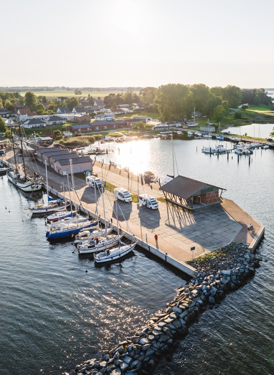 In future, the route will continue from the ferry pier in Stahlbrode to Rügen., © TMV/Gross