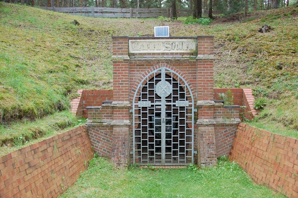 The restored mouth of the Marienstollen is a reminder of mining near Malliß., © Gabriele Skorupski