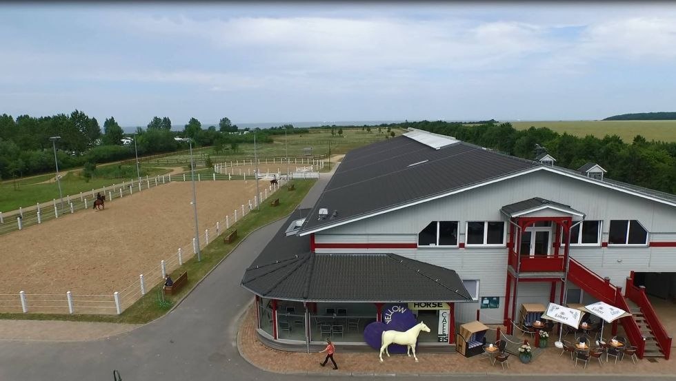 Aerial view of the riding camp, © Pension Reitcamp Börgerende