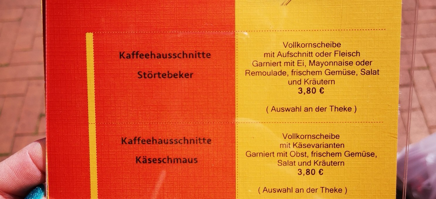 Breakfast menu, © Kaffeehaus Barth