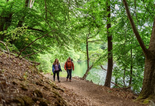 907 kilometers across the nature parks of Mecklenburg-Vorpommern: The nature park trail offers an incredible amount of variety and is perfect for newcomers. Marie and Linda take on the hike!, © TMV/Gross