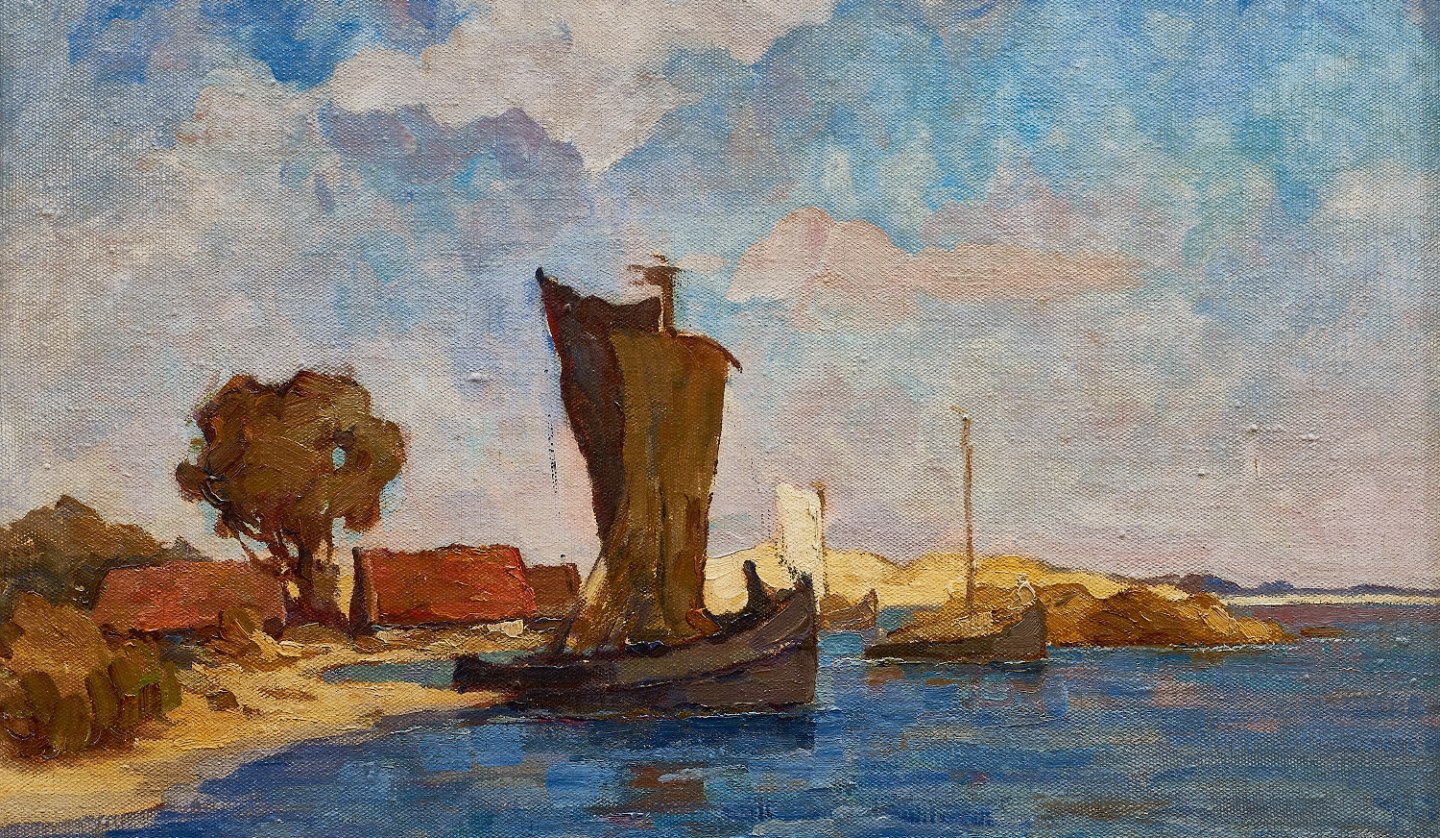 Impression on the lagoon around 1932, oil on canvas, Dr. Bernd Schimpke Collection, Hamburg, © Dr. Eike Knopf