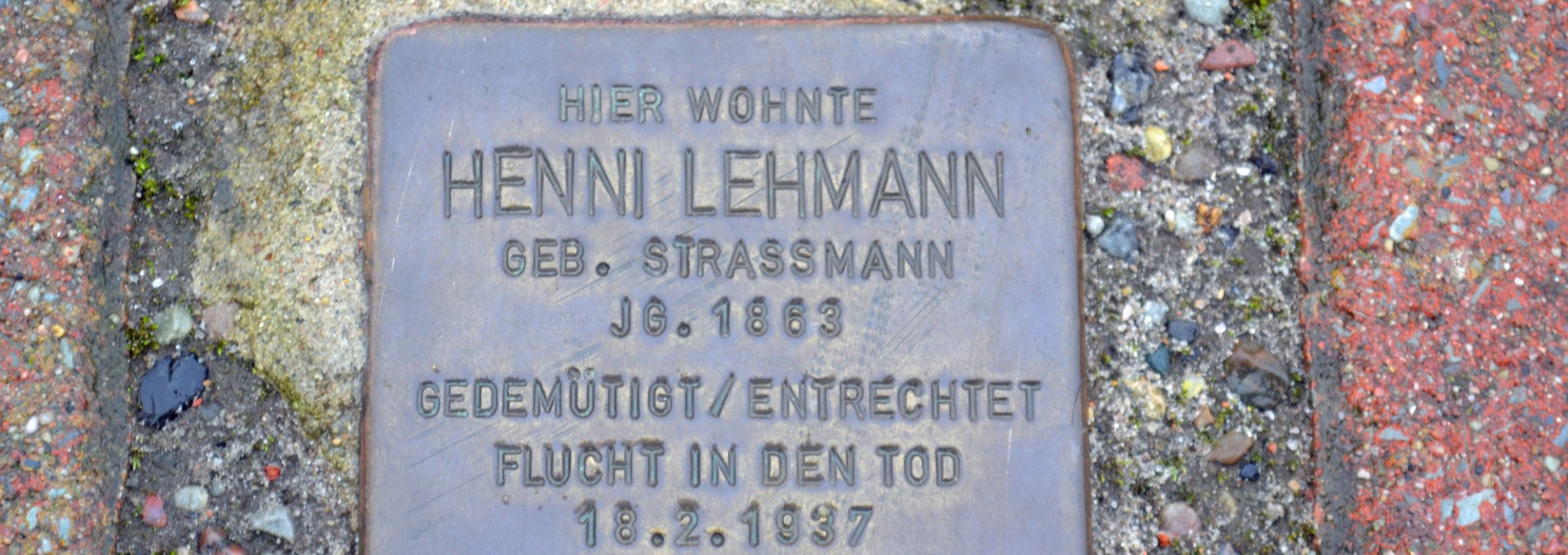 Henni Lehmann's stumbling block, © Hiddenseer Hafen- und Kurbetrieb