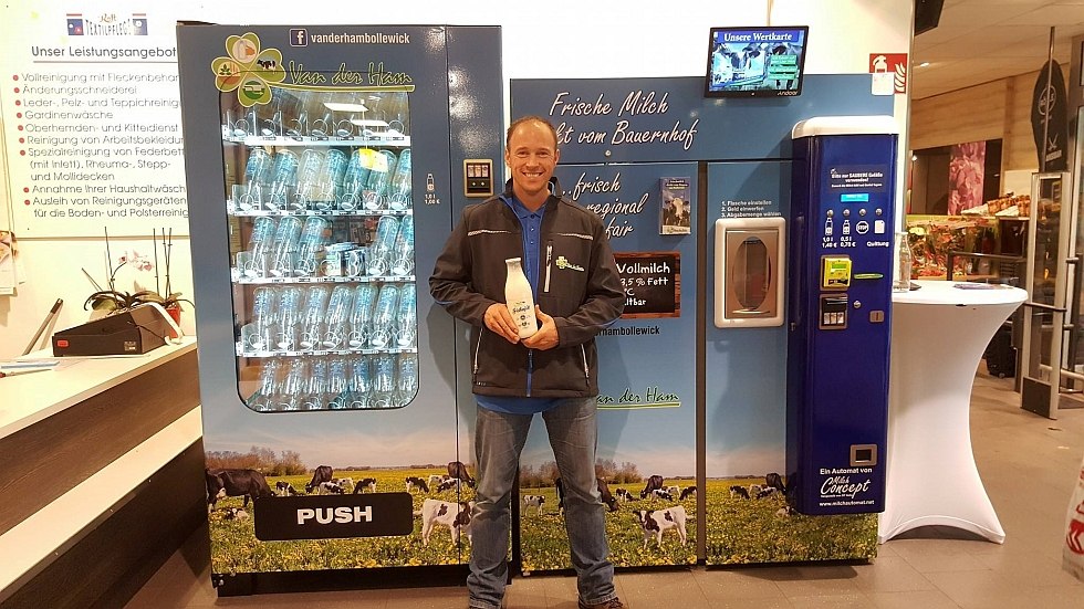 Our milk vending machines, © Van der Ham Bollewick