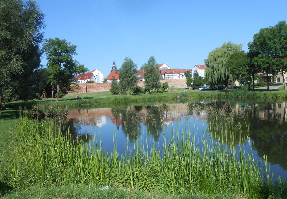 The green oasis of Malchin (city view from the park), © Monika Kröger