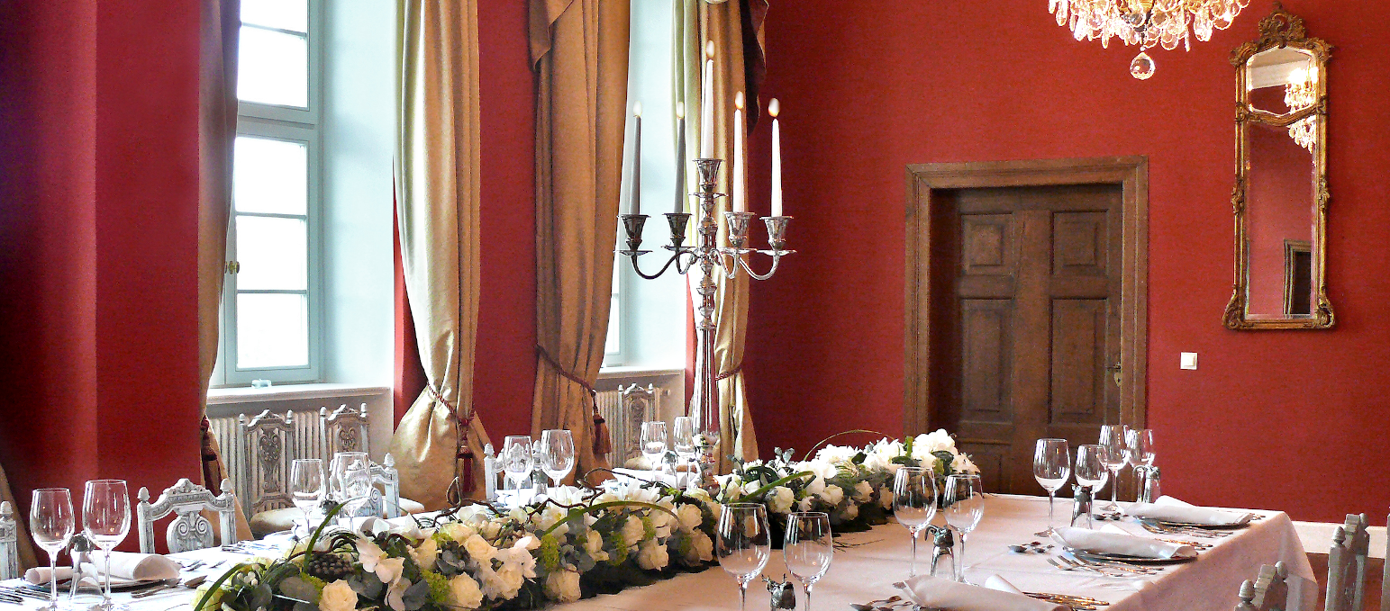 Festive table in Kotelow hunting lodge, © Jagdschloss Kotelow