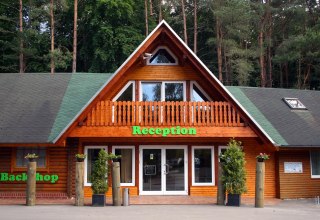 Reception building at the campsite, © Sabrina Wittkopf-Schade