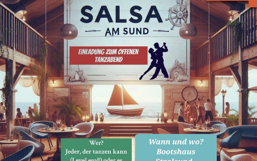 Open dance evening with "Salsa-am-Sund" in the Stralsund boathouse, © salsa-am-sund