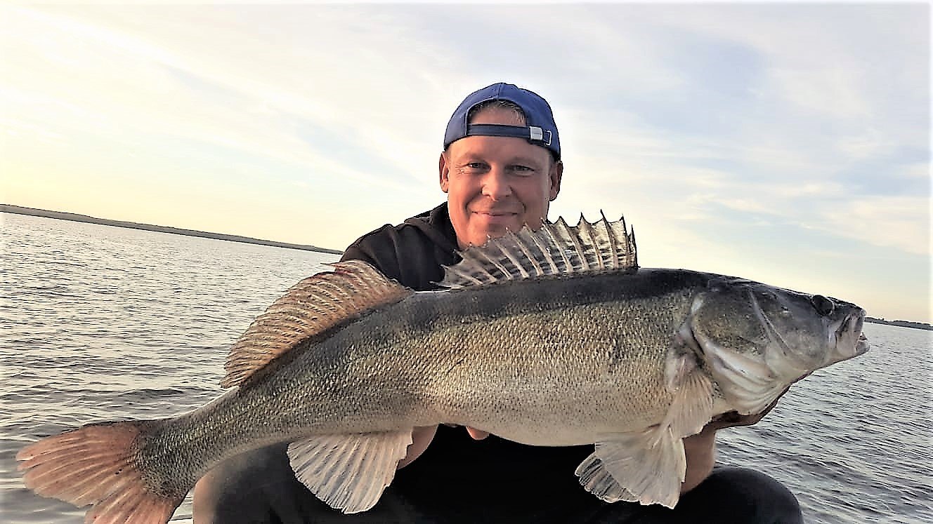 Zander fishing on the lake Kummerwower See with fishing guide Mario Bolinski, © Mario Bolinski