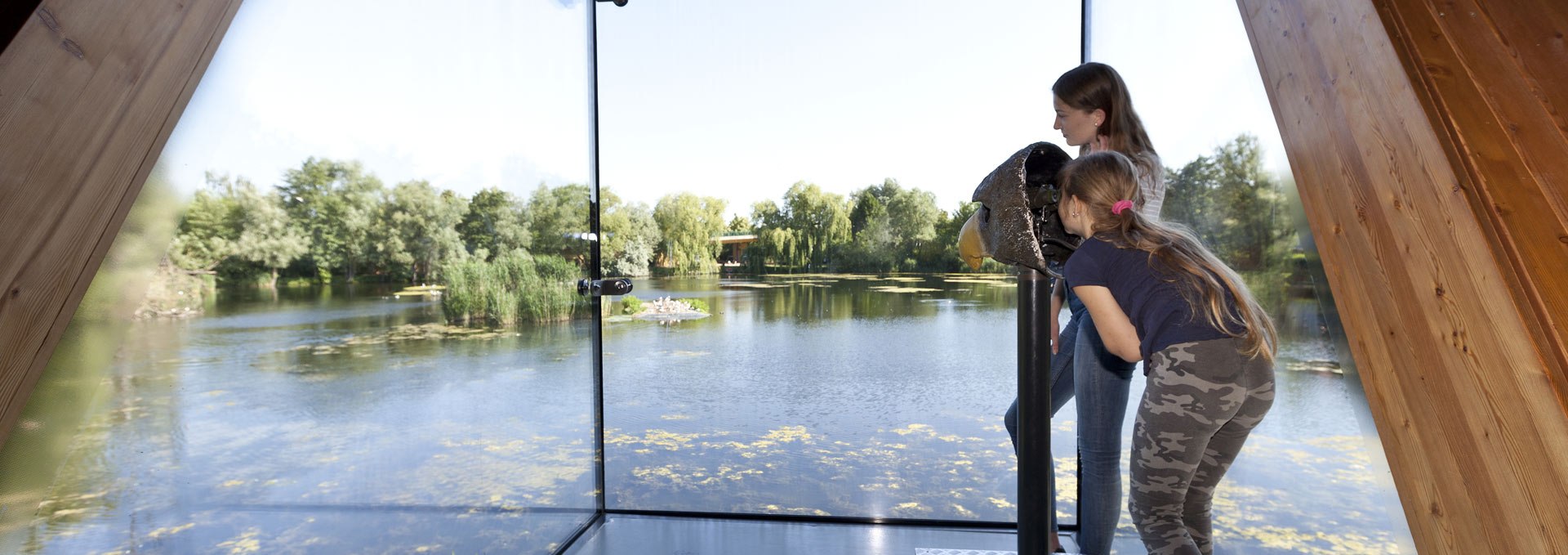 Watching the inhabitants of Herrensee with eagle eyes - From the bay window in the House of 1000 Lakes observe nature with a sharpened eye., © Mirko Runge