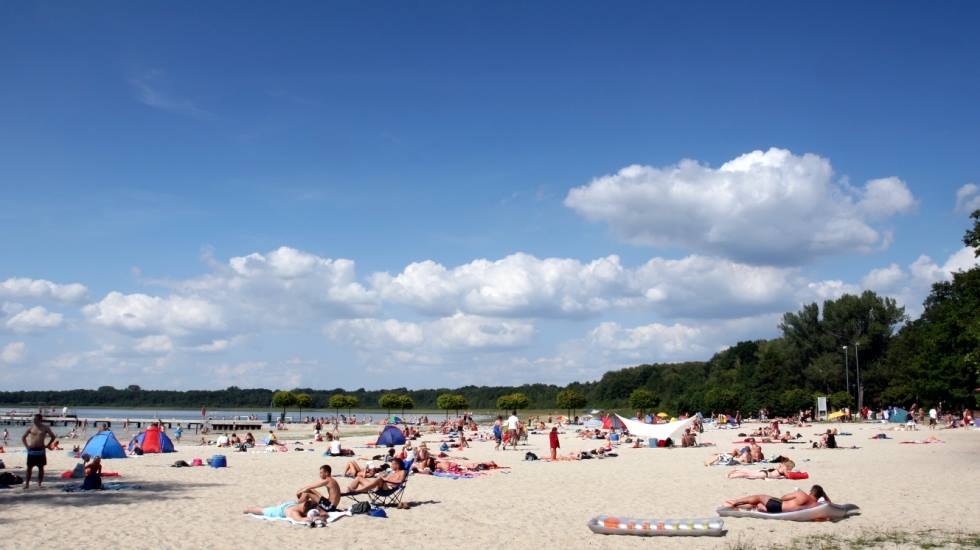 Neustadt bathing lake with sandy beach, © TV Mecklenburg-Schwerin / Ralf Ottmann