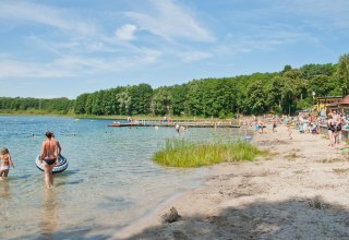 White lake bathing beach near Wesenberg, © Christin Drühl