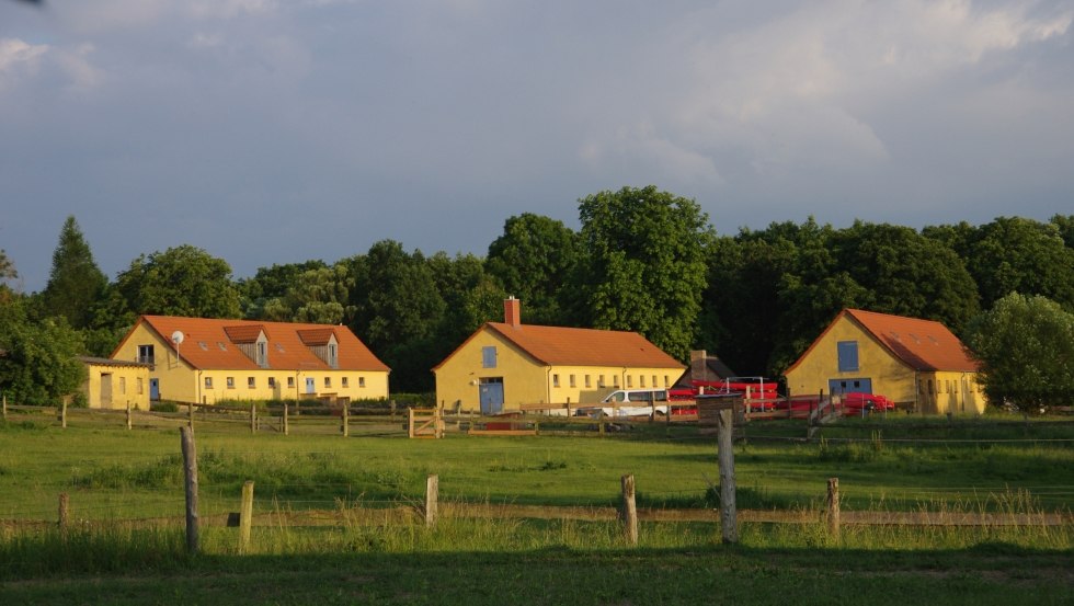 View of the nature village Eickhof, in the middle of Sternberger Seenland, © Naturdorf Eickhof/ Abeln