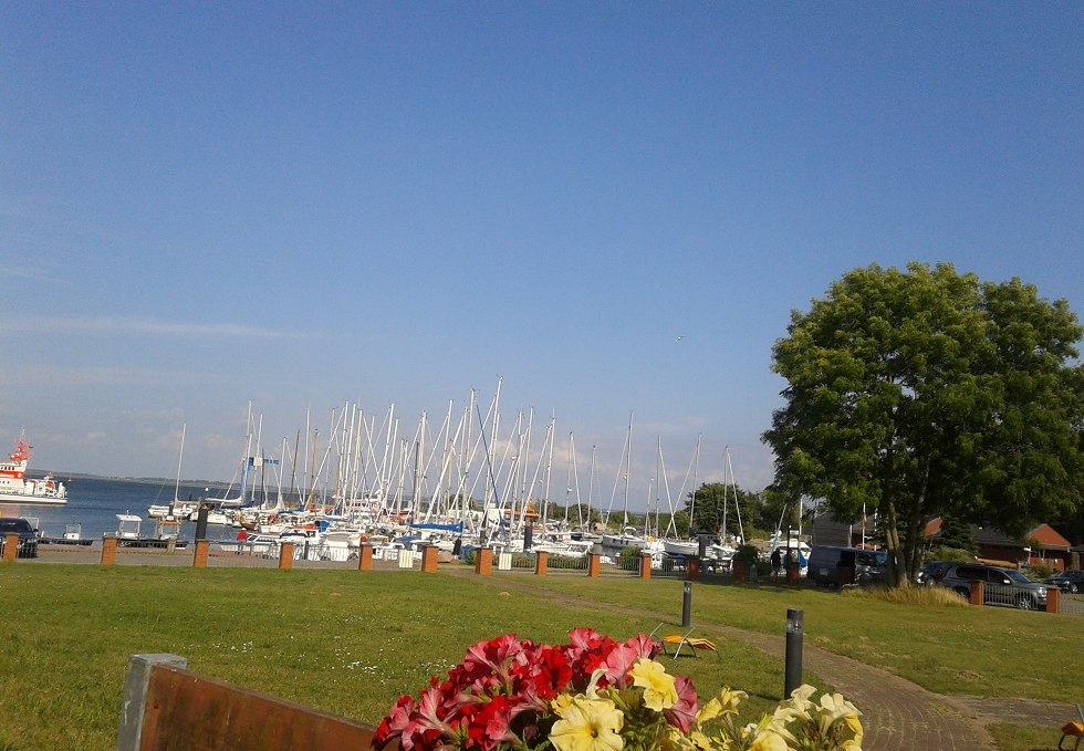 View of the port of Barhöft, © Caroline Bahrdt