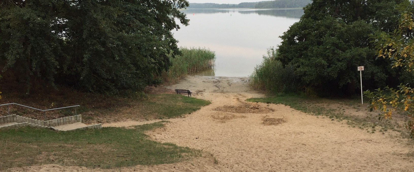 Canow bathing area with fine sandy beach, © Mecklenburgische Kleinseenplatte Touristik GmbH