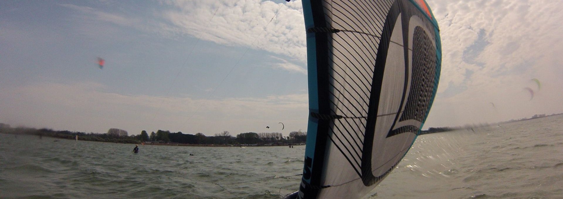 Kitesurfing at the shallow water spot in Pepelow, © Kitesurfschule Pepelow