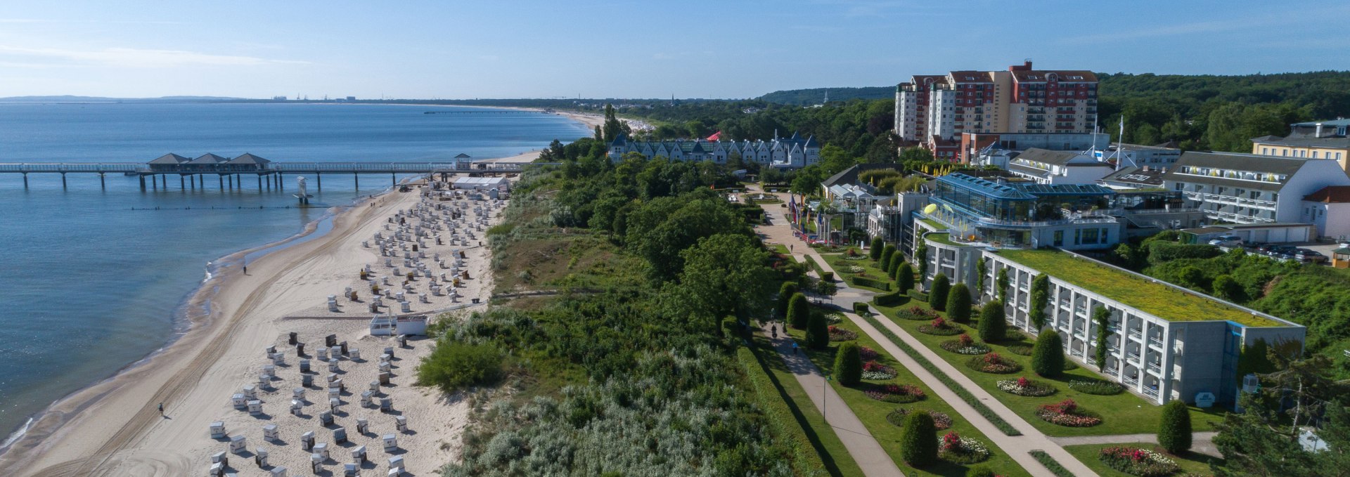 Aussenansicht von oben, © Hotel Kaiserhof Usedom