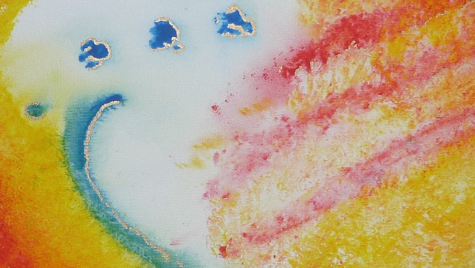 cheerful 4 (detail), acrylic on canvas, © Sabine Ulrike Kamke