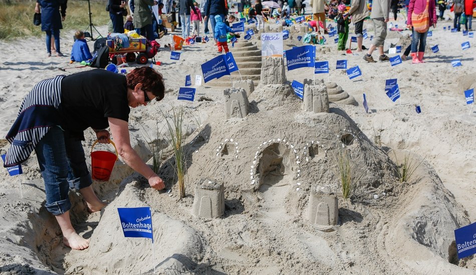 Sandcastle competition, © Kurverwaltung Ostseebad Boltenhagen