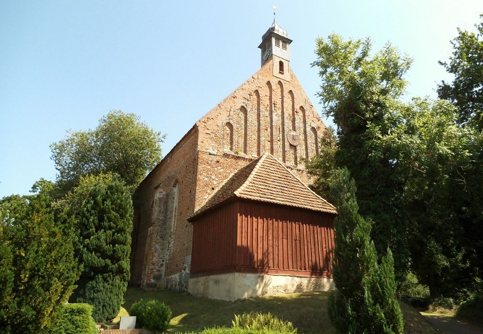 View of Gustow church, © Tourismuszentrale Rügen