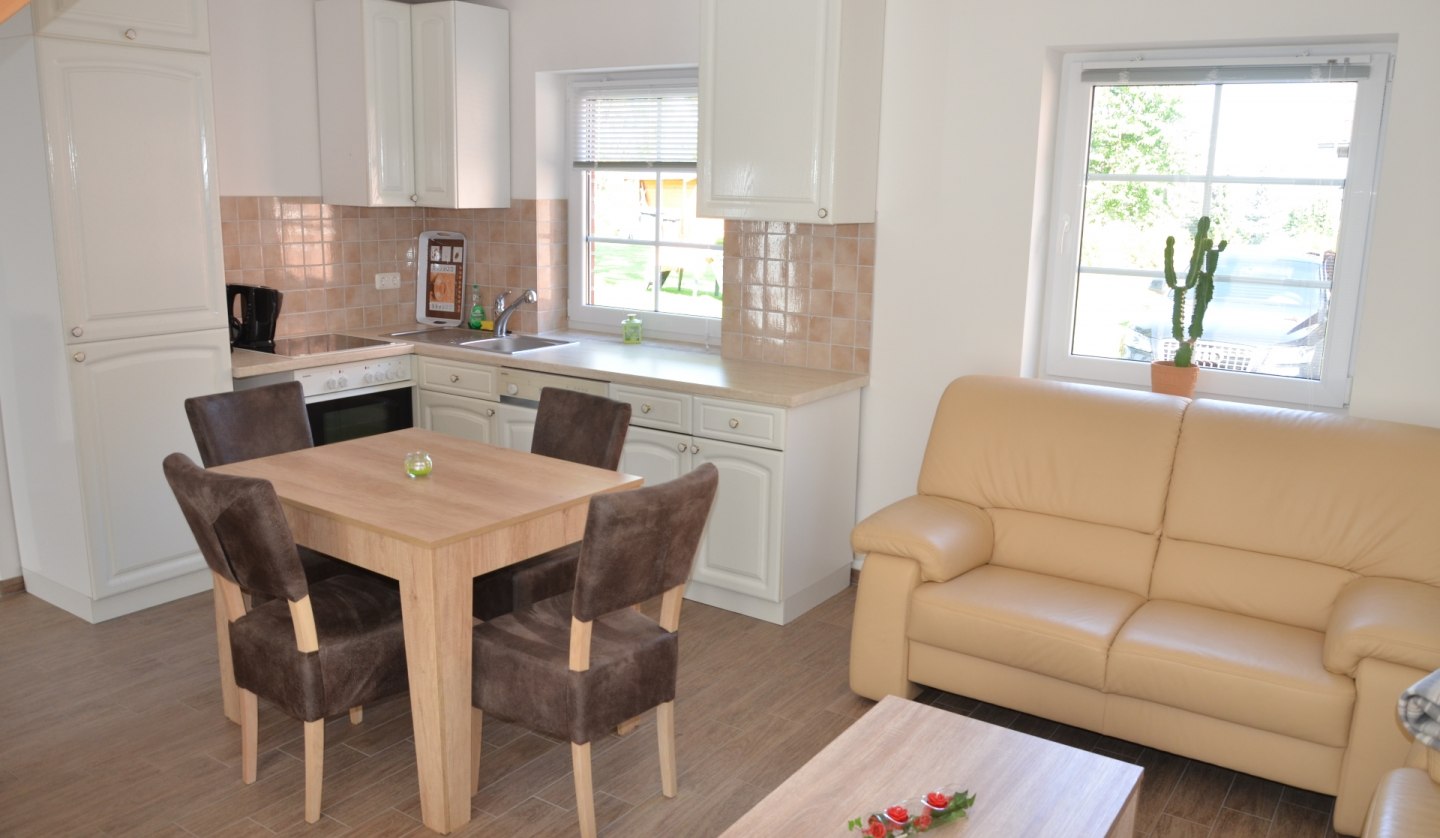 View into a living room of the new cottage, © Falkenberg