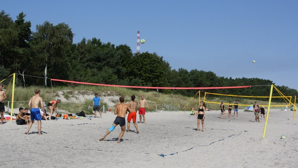 Leisure activities on the Baltic Sea beach, © Jugenddorf Wittow GmbH