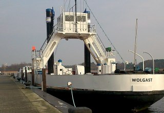 Ferry "Stralsund" in Wolgast harbor, © Bastian Baltzer