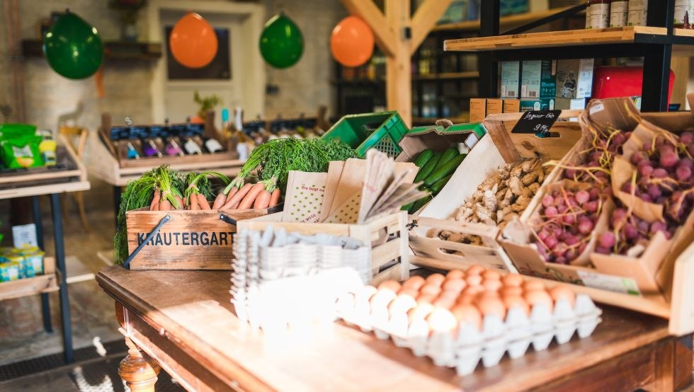 In the village store you can find many organic products as well as regional products, © kuestenfotografie.de, Daniel Großjohann