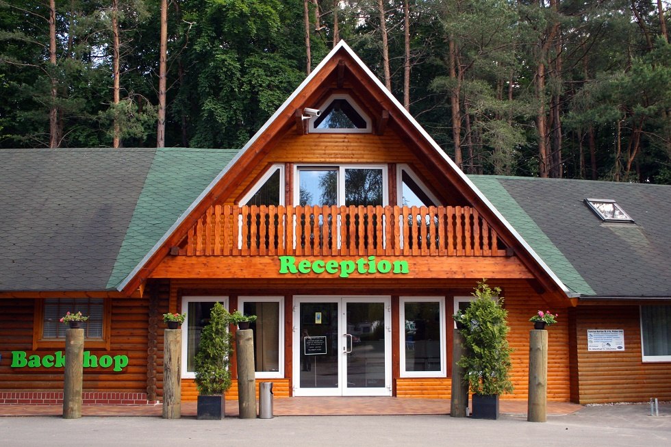 Reception building at the campsite, © Sabrina Wittkopf-Schade