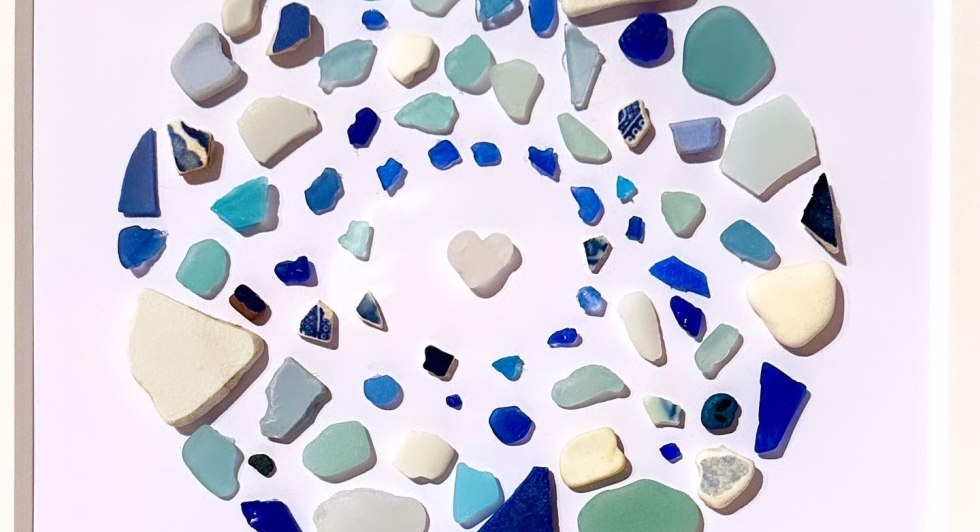 Blue harmony, sea glass, © M. Pracht