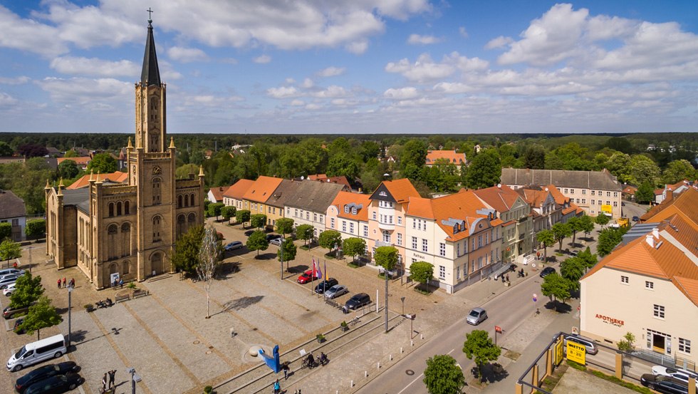 Town church and market place Fürstenberg/Havel, © Regio Nord GmbH