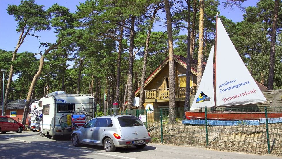 Camping entrance, © CP Pommernland