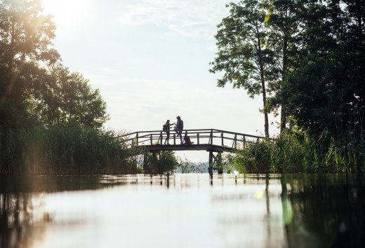 Hiking in the Schaalsee Biosphere Reserve at sunrise, © TMV/Gänsicke