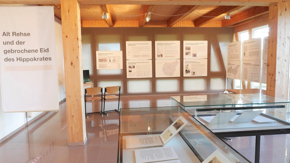 View of the permanent exhibition "Alt Rehse and the broken oath of Hippocrates"., © EBB Alt Rehse