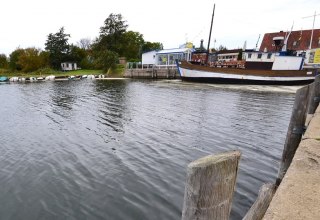 Small harbor in Kuhle on the Wieker Bodden., © Tourismuszentrale Rügen