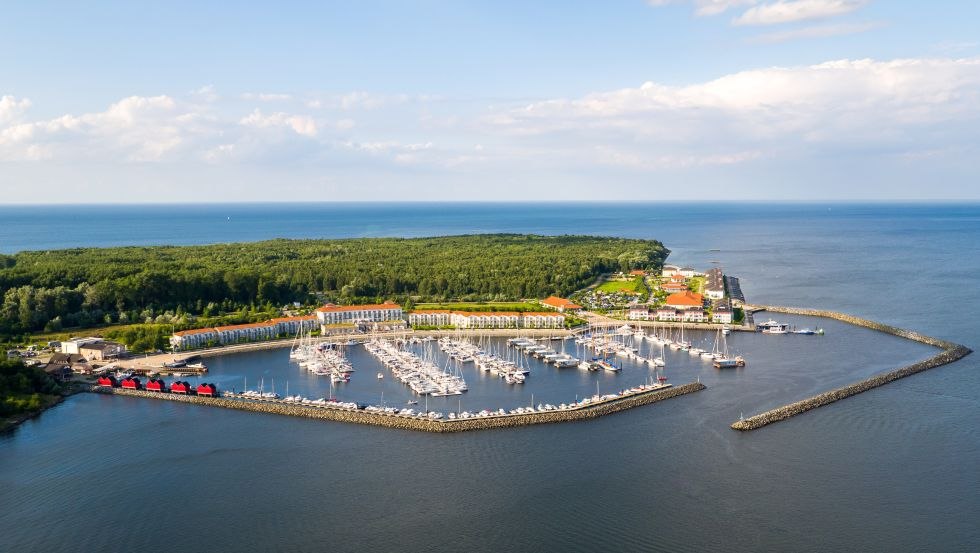 Aerial view of YachtWelt Weiße Wiek, © Moritz Kertzscher